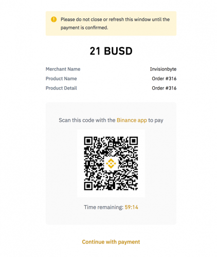 More information about "Binance Pay Gateway"