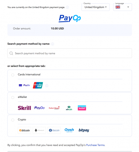 More information about "PayOp Payment Gateway"